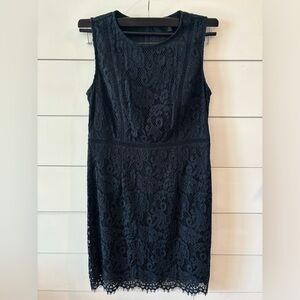 Banana Republic Navy lace mini dress